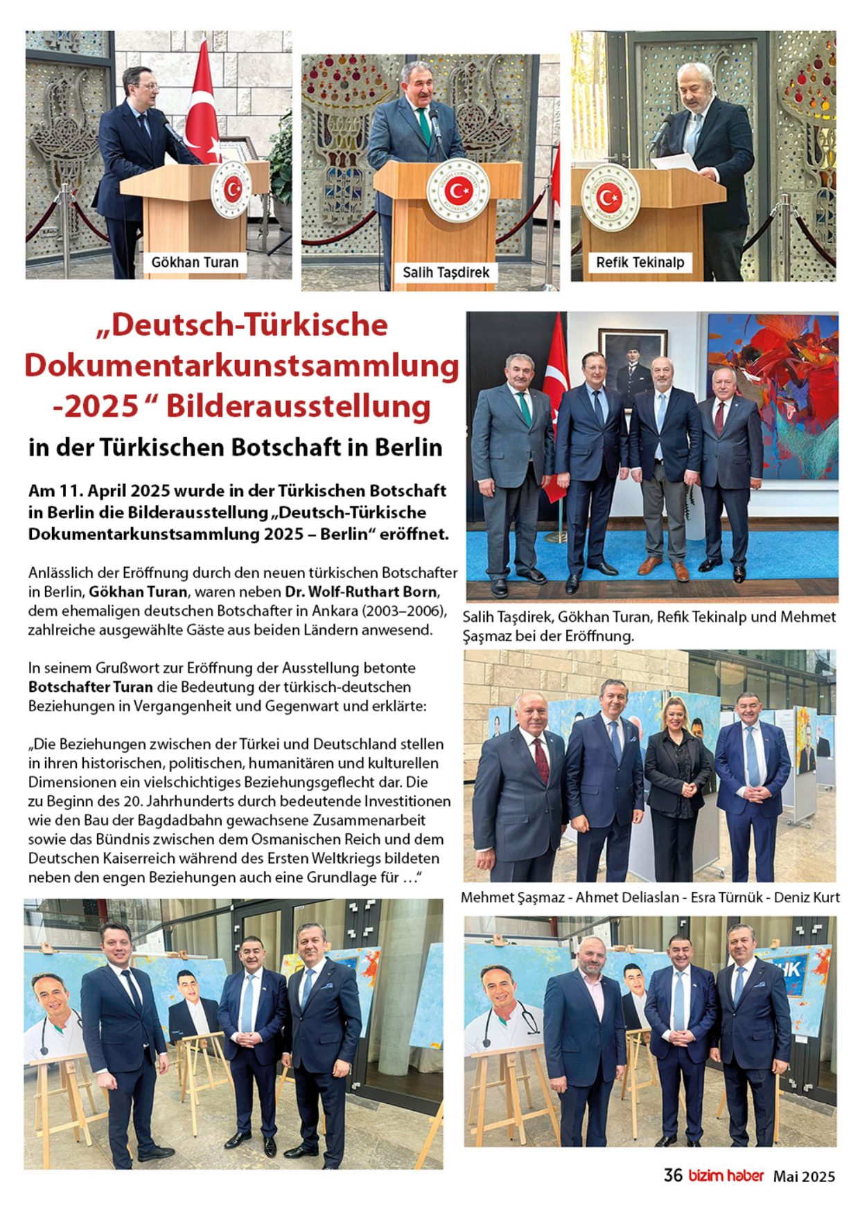 Bizim Haber Berlin Zeitungsartikel (deutsch)